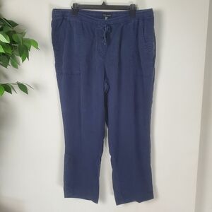 Hilary Radley Trouser Pants Women's Faded Navy Blue Size 2X